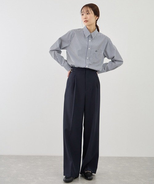 ROPE' PICNIC（ロペピクニック）の「【WEB限定カラー】オーセンティックシャツ/UVカット・防シワ（シャツ/ブラウス・レディース・ネイビー/オフホワイト/ピンク/ブルー/ピンク系その他/ブルー系その他4・FREE）」の15枚目の写真