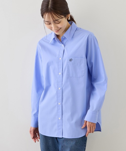 ROPE' PICNIC（ロペピクニック）の「【WEB限定カラー】オーセンティックシャツ/UVカット・防シワ（シャツ/ブラウス・レディース・ネイビー/オフホワイト/ピンク/ブルー/ピンク系その他/ブルー系その他4・FREE）」の18枚目の写真