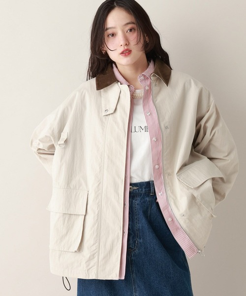 RAGEBLUE（レイジブルー）の「【選べるデザイン】2WAYカラーハンティングジャケット（ブルゾン・レディース・グリーン系9/ホワイト系2/ブルー系6/ブルー系7/ホワイト系3/グリーン系8/ピンク系3/ピンク系4・FREE）」の3枚目の写真