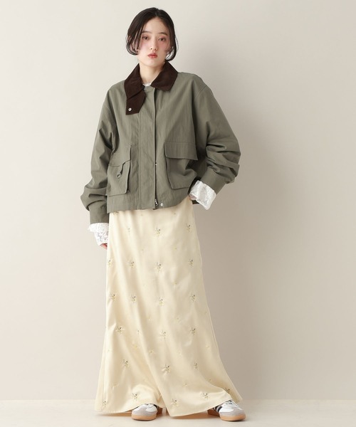 RAGEBLUE（レイジブルー）の「【選べるデザイン】2WAYカラーハンティングジャケット（ブルゾン・レディース・グリーン系9/ホワイト系2/ブルー系6/ブルー系7/ホワイト系3/グリーン系8/ピンク系3/ピンク系4・FREE）」の10枚目の写真