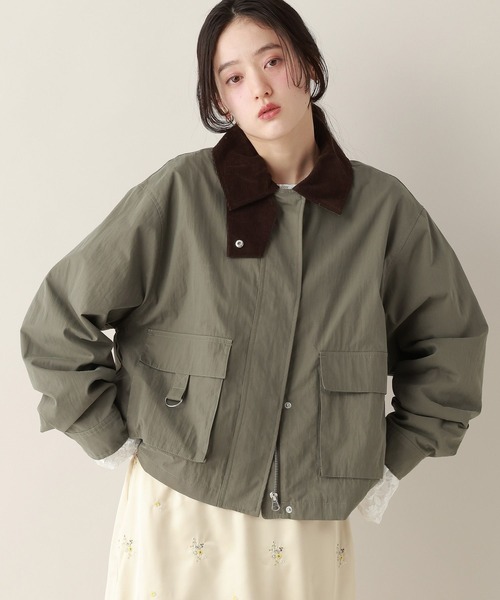 RAGEBLUE（レイジブルー）の「【選べるデザイン】2WAYカラーハンティングジャケット（ブルゾン・レディース・グリーン系9/ホワイト系2/ブルー系6/ブルー系7/ホワイト系3/グリーン系8/ピンク系3/ピンク系4・FREE）」の12枚目の写真