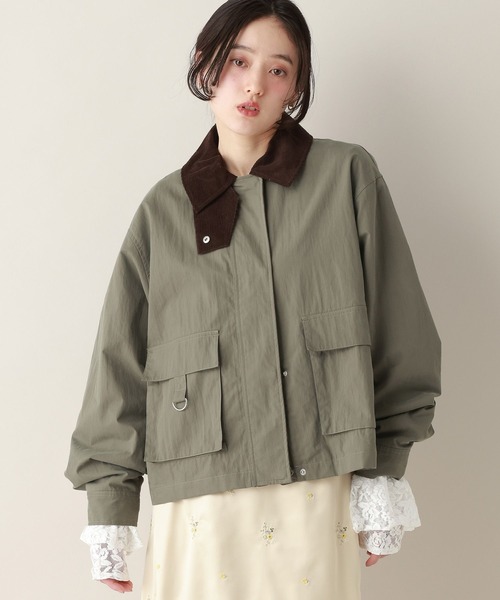 RAGEBLUE（レイジブルー）の「【選べるデザイン】2WAYカラーハンティングジャケット（ブルゾン・レディース・グリーン系9/ホワイト系2/ブルー系6/ブルー系7/ホワイト系3/グリーン系8/ピンク系3/ピンク系4・FREE）」の13枚目の写真