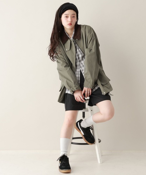 RAGEBLUE（レイジブルー）の「【選べるデザイン】2WAYカラーハンティングジャケット（ブルゾン・レディース・グリーン系9/ホワイト系2/ブルー系6/ブルー系7/ホワイト系3/グリーン系8/ピンク系3/ピンク系4・FREE）」の15枚目の写真