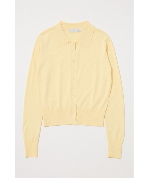 MOUSSY(マウジー)の「HIGH GAUGE ニットシャツ(ニット/セーター・レディース・ネイビー/オフホワイト/ライトイエロー/杢グレー・FREE)」の11枚目の写真