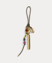 POLO RALPH LAUREN（ポロ ラルフ ローレン）の「ビーデッド レザー バッグ チャーム（チャーム）」