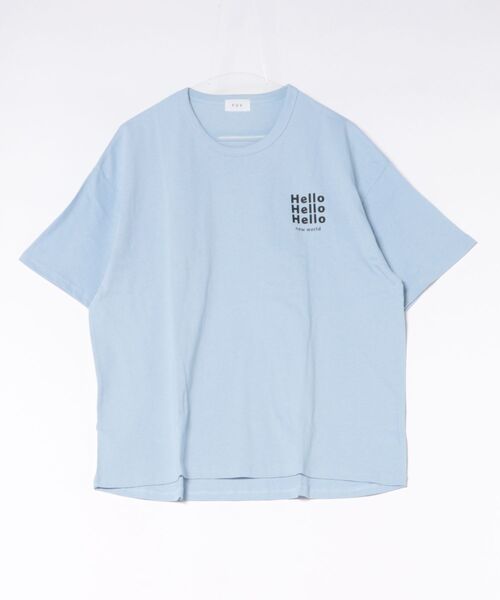 FOV(フォブ)の「FOV/フォブ Hello Tシャツ(Tシャツ/カットソー・レディース・ホワイト/ブラック/サックスブルー・F)」の3枚目の写真