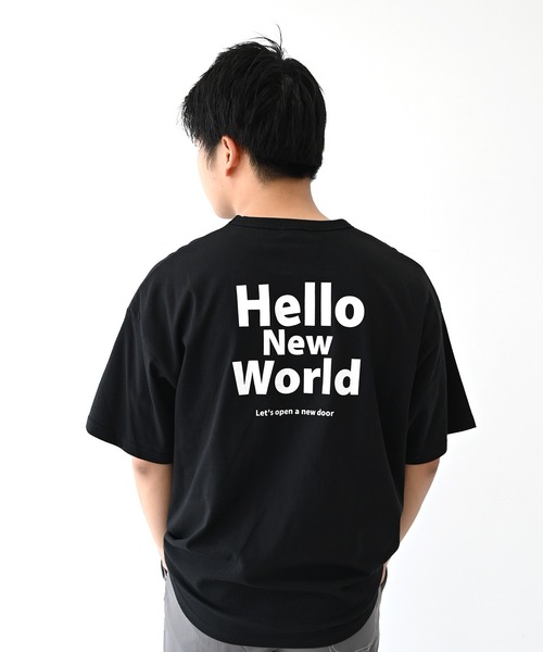 FOV(フォブ)の「FOV/フォブ Hello Tシャツ(Tシャツ/カットソー・レディース・ホワイト/ブラック/サックスブルー・F)」の4枚目の写真