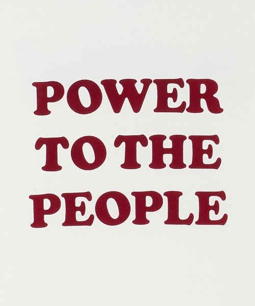 MSML（エムエスエムエル）の「POWER TO THE PEOPLE RINGER T SHIRT（Tシャツ/カットソー・メンズ・ホワイト/ブラック・M/L/XL）」の11枚目の写真