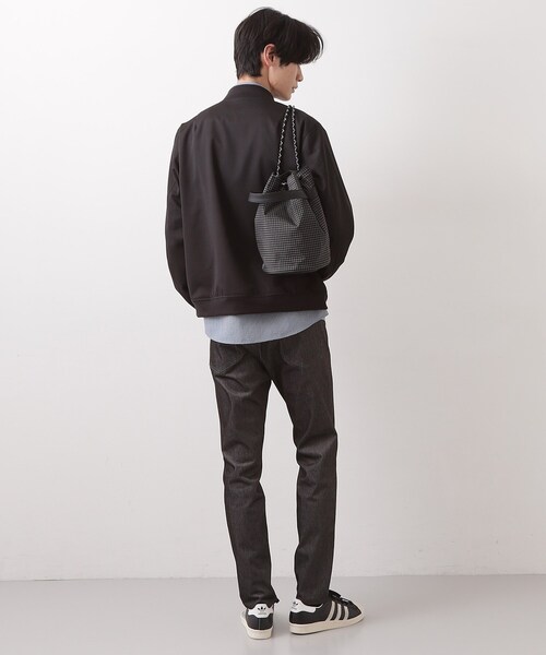 THE SHOP TK (ザ ショップ ティーケー )の「ツイル2WAY 巾着バッグ(ショルダーバッグ・メンズ・ブラック/ブラック系1/ダークグレー・00)」の10枚目の写真