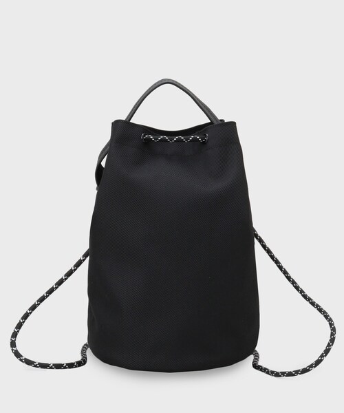 THE SHOP TK (ザ ショップ ティーケー )の「ツイル2WAY 巾着バッグ(ショルダーバッグ・メンズ・ブラック/ブラック系1/ダークグレー・00)」の13枚目の写真