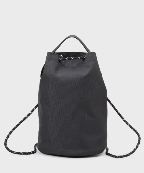 THE SHOP TK (ザ ショップ ティーケー )の「ツイル2WAY 巾着バッグ(ショルダーバッグ・メンズ・ブラック/ブラック系1/ダークグレー・00)」の15枚目の写真