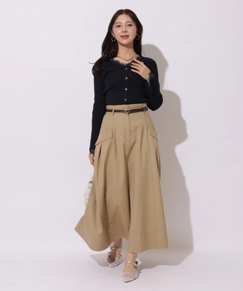 Apuweiser-riche(アプワイザーリッシェ)の「バックルベルトミリタリースカート(スカート・レディース・キャメル・2/1/0)」の7枚目の写真