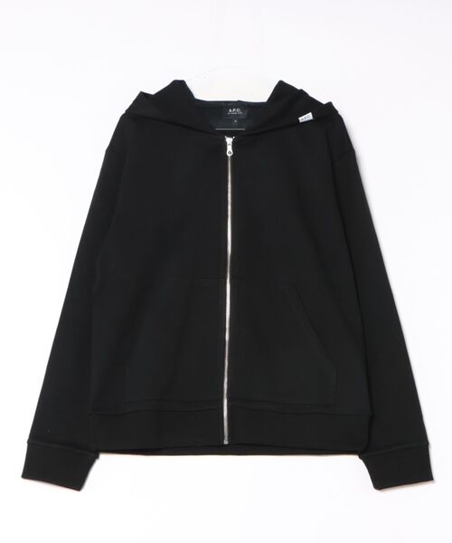 A.P.C.（アーペーセー）の「HOODIE UNJOUR（パーカー・メンズ・ベージュ/ブラック・XS/S/M/L）」の2枚目の写真