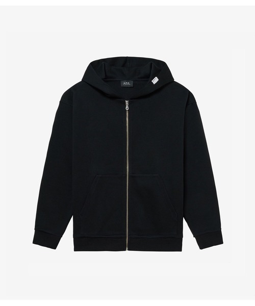 A.P.C.（アーペーセー）の「HOODIE UNJOUR（パーカー・メンズ・ベージュ/ブラック・XS/S/M/L）」の2枚目の写真