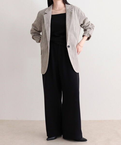 fredy emue（フレディエミュ）の「バンピースラブジャケット（テーラードジャケット・レディース・ブラウン系その他/グレー系その他・38）」の4枚目の写真