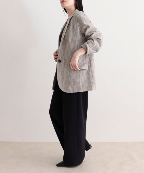 fredy emue（フレディエミュ）の「バンピースラブジャケット（テーラードジャケット・レディース・ブラウン系その他/グレー系その他・38）」の5枚目の写真