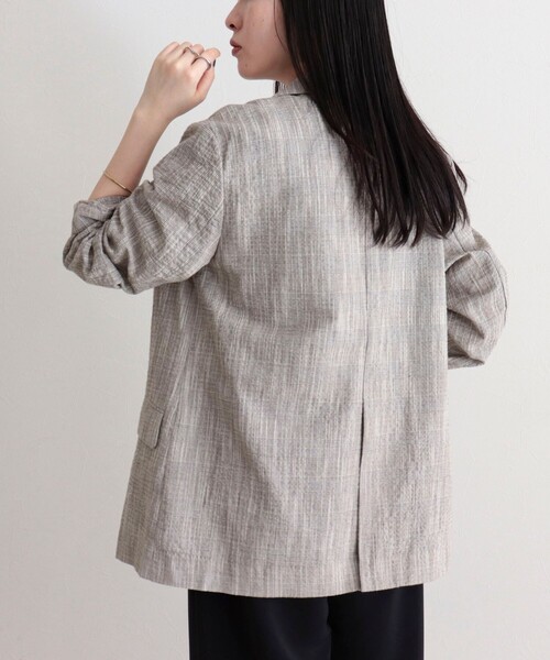 fredy emue（フレディエミュ）の「バンピースラブジャケット（テーラードジャケット・レディース・ブラウン系その他/グレー系その他・38）」の9枚目の写真