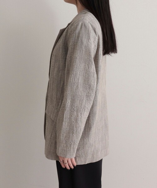 fredy emue（フレディエミュ）の「バンピースラブジャケット（テーラードジャケット・レディース・ブラウン系その他/グレー系その他・38）」の13枚目の写真