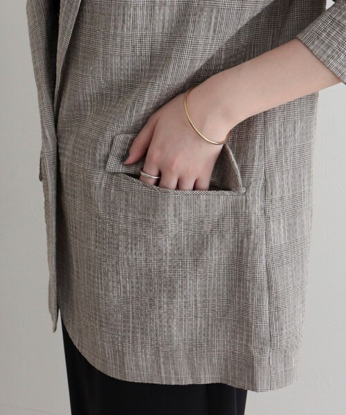 fredy emue（フレディエミュ）の「バンピースラブジャケット（テーラードジャケット・レディース・ブラウン系その他/グレー系その他・38）」の18枚目の写真