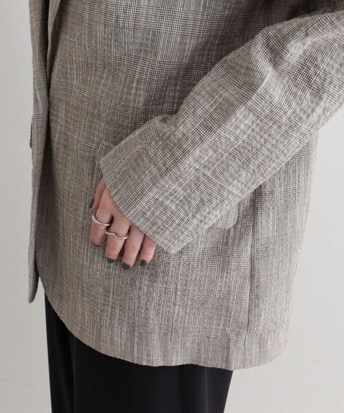 fredy emue（フレディエミュ）の「バンピースラブジャケット（テーラードジャケット・レディース・ブラウン系その他/グレー系その他・38）」の19枚目の写真