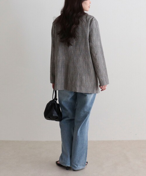 fredy emue（フレディエミュ）の「バンピースラブジャケット（テーラードジャケット・レディース・ブラウン系その他/グレー系その他・38）」の22枚目の写真