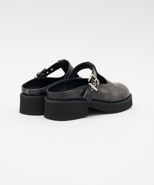 CIAOPANIC(チャオパニック)の「Tストラップレザーサボ(その他シューズ・レディース・ブラック/ブラウン・LARGE/MEDIUM/SMALL)」の4枚目の写真