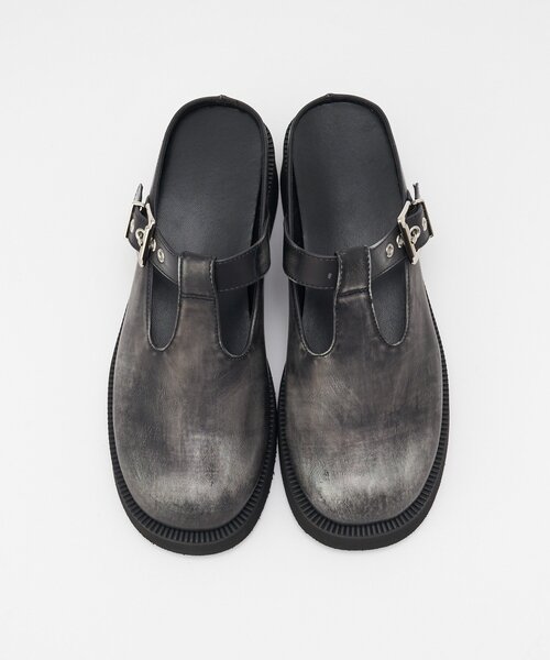 CIAOPANIC(チャオパニック)の「Tストラップレザーサボ(その他シューズ・レディース・ブラック/ブラウン・LARGE/MEDIUM/SMALL)」の5枚目の写真