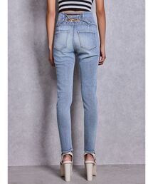 GYDA | ハイウエストボタンBACKカーブクロスGYDA chainスキニーデニムパンツ(デニムパンツ)