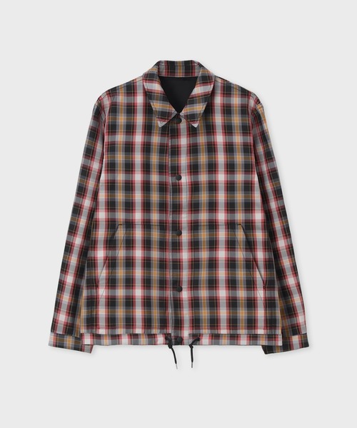 PS Paul Smith(ピーエスポールスミス)の「リバーシブルチェック コーチジャケット / 162114 IKU(ブルゾン・メンズ・ブラック・SMALL/XX-LARGE/X-LARGE/LARGE/MEDIUM)」の6枚目の写真