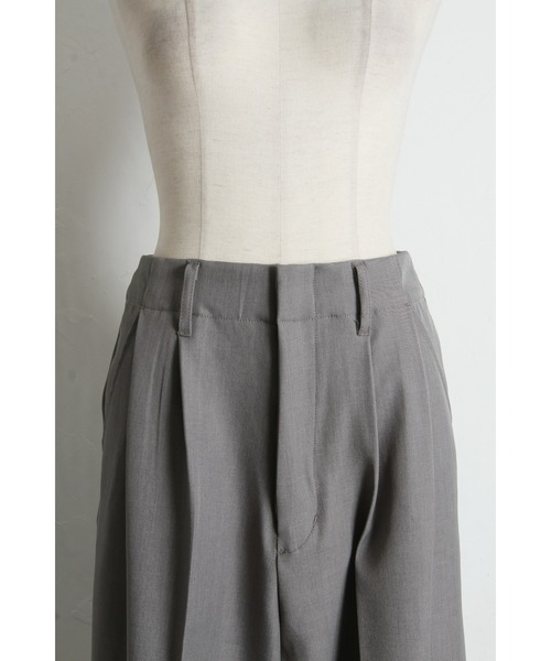 &. NOSTALGIA（アンドドットノスタルジア）の「タックワイドパンツ（セットアップ）（その他パンツ・レディース・ネイビー/グレー・M）」の21枚目の写真