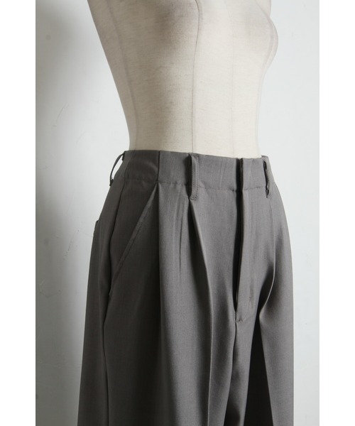 &. NOSTALGIA（アンドドットノスタルジア）の「タックワイドパンツ（セットアップ）（その他パンツ・レディース・ネイビー/グレー・M）」の22枚目の写真