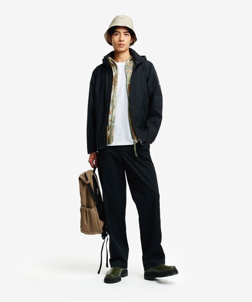 AIGLE(エーグル)の「透湿防水 PERTEX 2.5レイヤー ライトウェイトジャケット / フード取り外し可(マウンテンパーカー・メンズ・グレー/ブラック・M/XL/L)」の11枚目の写真