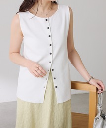 COLLAGE GALLARDAGALANTE | ドライコットンノースリニット/セットアップ可/アンサンブル可(ニット/セーター)