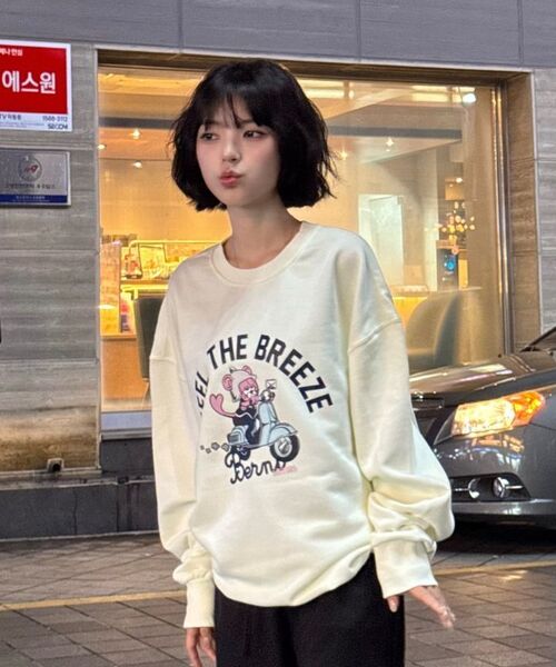 BERNI（ベルニ）の「フィルダーブリーズ スクーター スウェット (ライトグレー)（スウェット・レディース・その他・SMALL/MEDIUM/LARGE/X-LARGE）」の2枚目の写真