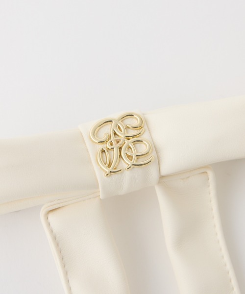 one after another NICE CLAUP（ワンアフターアナザーナイスクラップ）の「【Eliane Collection】リボンバレッタ（バレッタ/ヘアクリップ・レディース・ベージュ/ブラック/アイボリー・FREE）」の6枚目の写真