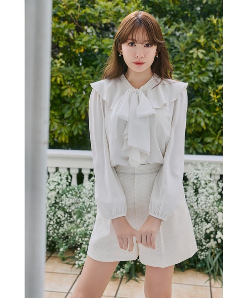 Ruffled Frill Bow Blouse（シャツ/ブラウス）｜Her lip to（ハー
