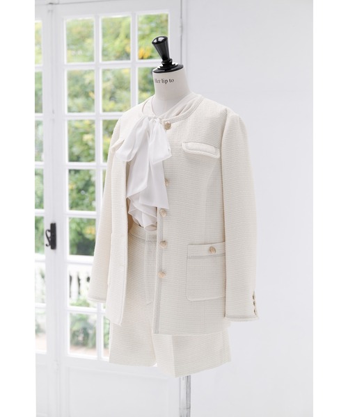 Her lip to(ハーリップトゥー)の「Ruffled Frill Bow Blouse(シャツ/ブラウス・レディース・ホワイト・S/M)」の9枚目の写真