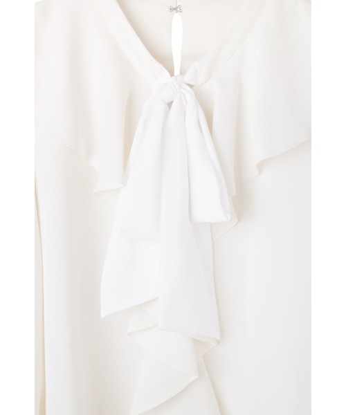 Her lip to(ハーリップトゥー)の「Ruffled Frill Bow Blouse(シャツ/ブラウス・レディース・ホワイト・S/M)」の11枚目の写真