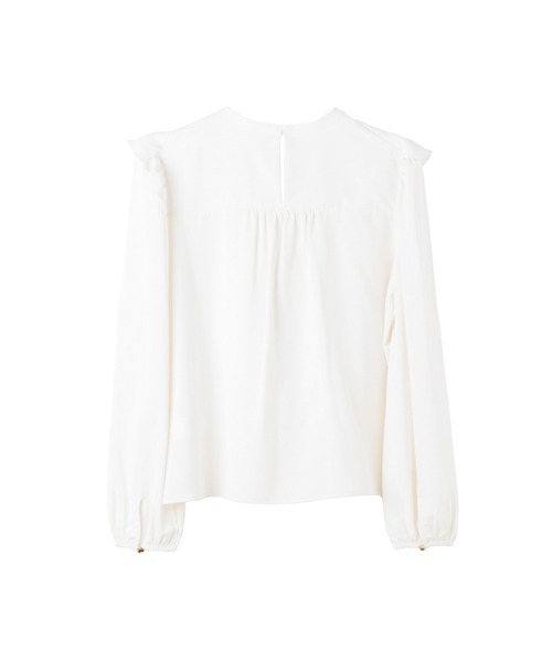Her lip to(ハーリップトゥー)の「Ruffled Frill Bow Blouse(シャツ/ブラウス・レディース・ホワイト・S/M)」の14枚目の写真