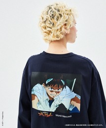 Mardi Mercredi（マルディメクルディ）の「OVERSIZED TSHIRT LONG SLEEVE FLOWERMARDI EVA SHINJI（Tシャツ/カットソー）」