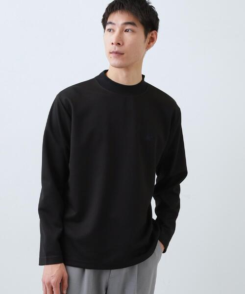 THE SHOP TK (ザ ショップ ティーケー )の「ビジネス兼用 カルゼモックネック長袖Tシャツ 洗濯機OK/毛玉になりにくい(Tシャツ/カットソー・メンズ・ブラック/オフホワイト・02/04/03)」の13枚目の写真