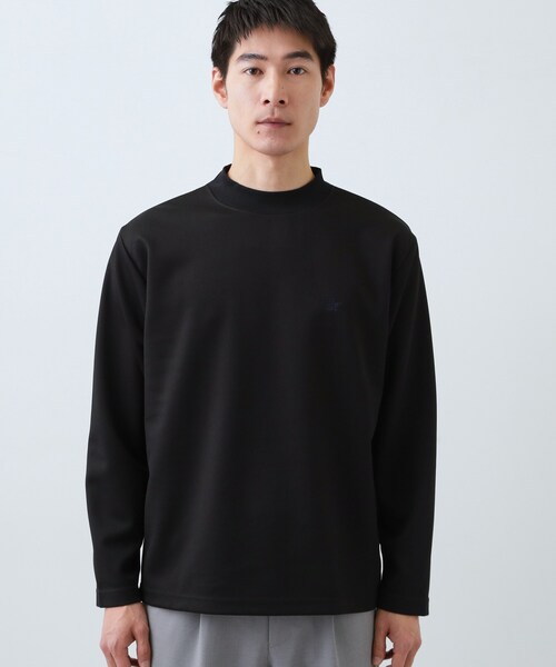 THE SHOP TK (ザ ショップ ティーケー )の「ビジネス兼用 カルゼモックネック長袖Tシャツ 洗濯機OK/毛玉になりにくい(Tシャツ/カットソー・メンズ・ブラック/オフホワイト・02/04/03)」の17枚目の写真