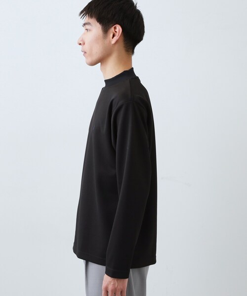 THE SHOP TK (ザ ショップ ティーケー )の「ビジネス兼用 カルゼモックネック長袖Tシャツ 洗濯機OK/毛玉になりにくい(Tシャツ/カットソー・メンズ・ブラック/オフホワイト・02/04/03)」の18枚目の写真