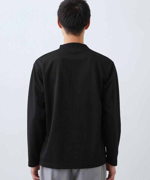 THE SHOP TK (ザ ショップ ティーケー )の「ビジネス兼用 カルゼモックネック長袖Tシャツ 洗濯機OK/毛玉になりにくい(Tシャツ/カットソー・メンズ・ブラック/オフホワイト・02/04/03)」の19枚目の写真