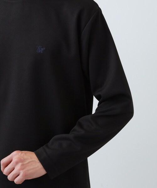 THE SHOP TK (ザ ショップ ティーケー )の「ビジネス兼用 カルゼモックネック長袖Tシャツ 洗濯機OK/毛玉になりにくい(Tシャツ/カットソー・メンズ・ブラック/オフホワイト・02/04/03)」の21枚目の写真