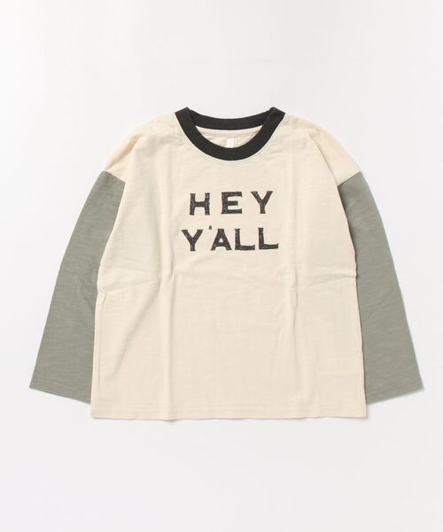 Rylee + Cru(ライリーアンドクルー)の「★Rylee+Cru★Camden Long Sleeve Tee(Tシャツ/カットソー・キッズ・ナチュラル・6-7y)」の1枚目の写真