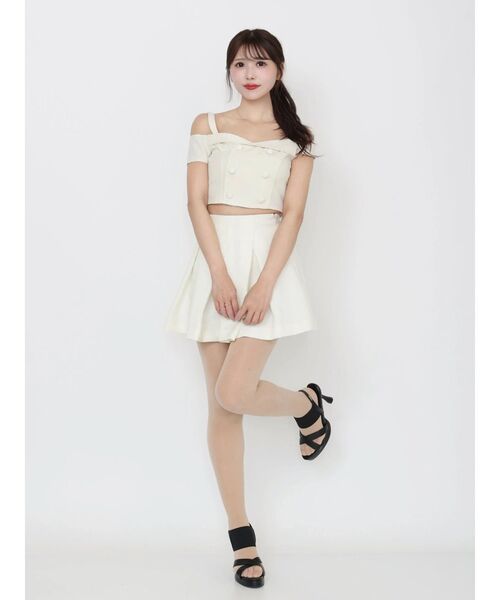 EATME（イートミー）の「テーラードカラーアシンメトリーブラウス（シャツ/ブラウス・レディース・ブルー/オフホワイト/ブラック・FREE）」の10枚目の写真