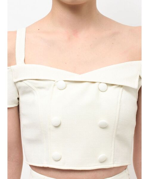 EATME（イートミー）の「テーラードカラーアシンメトリーブラウス（シャツ/ブラウス・レディース・ブルー/オフホワイト/ブラック・FREE）」の15枚目の写真