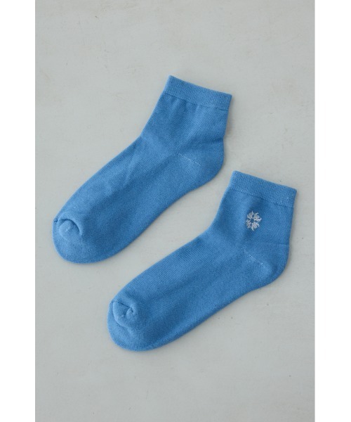 AZUL by moussy（アズールバイマウジー）の「ワンポイント刺繍アンクルソックス（ソックス/靴下・メンズ・ブラック/グレー/ブルー・FREE）」の12枚目の写真