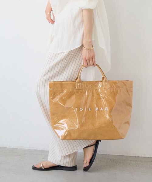 le.coeur blanc（ルクールブラン）の「《WEB限定アイテム》PVCトートバッグ（トートバッグ・レディース・カーキオリーブ/キャメル・FREE）」の3枚目の写真